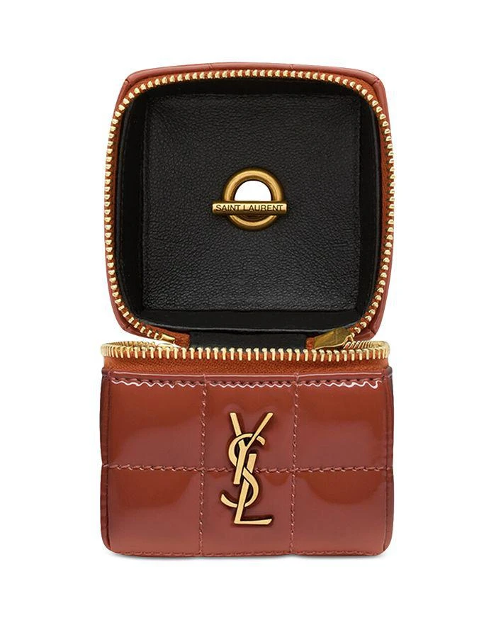 Yves Saint Laurent Cassandre Matelasse Carre Cube On Chain In Lambskin 4