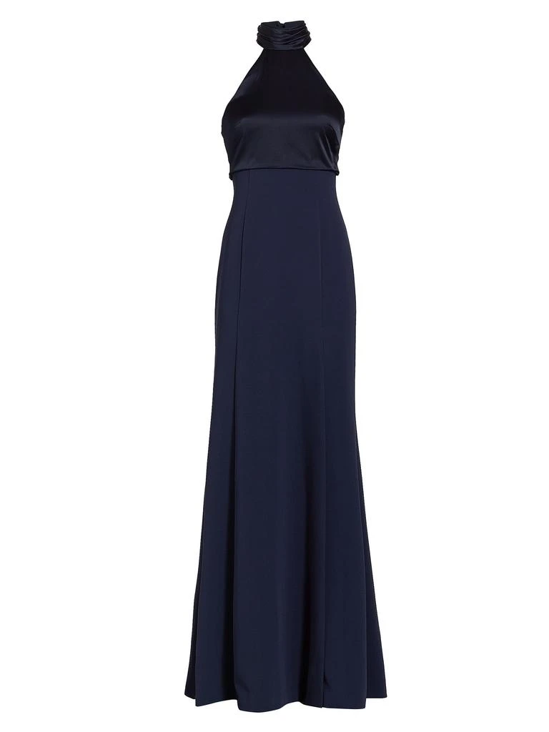 Cinq à Sept Alexandra Turtleneck Halter Gown 6