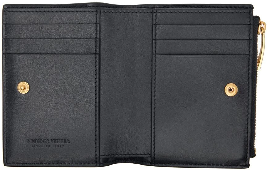 Bottega Veneta Navy Small Bi-Fold Zip Wallet 3