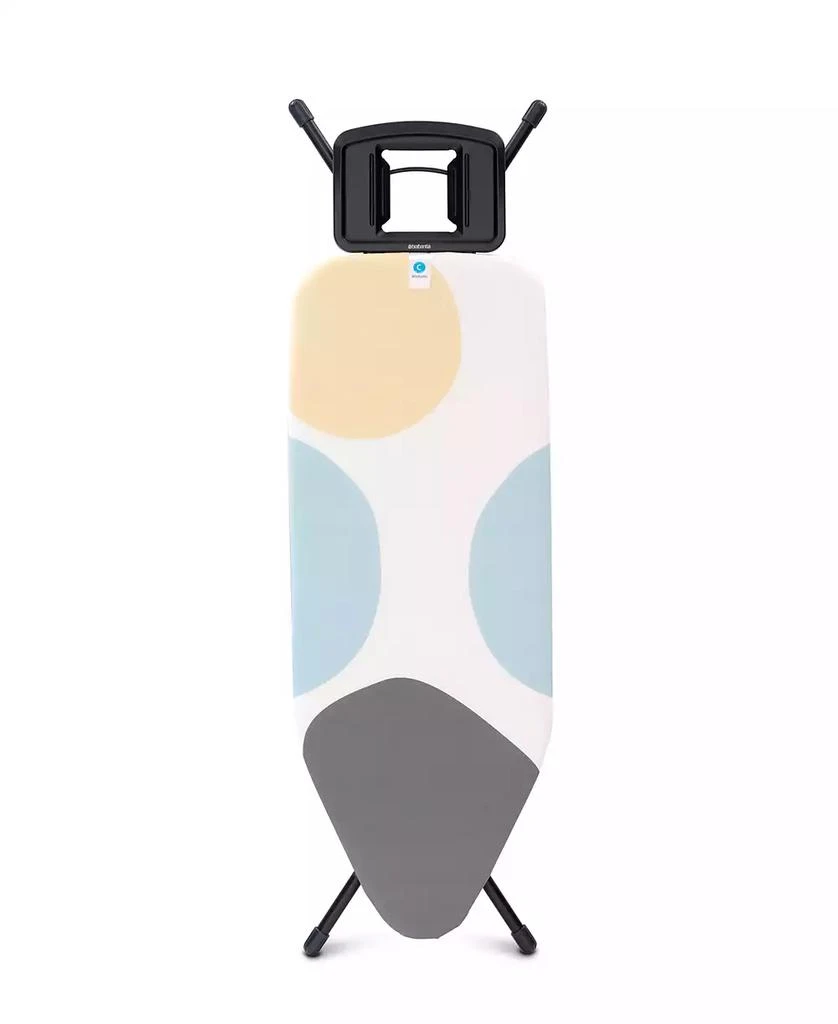 Brabantia Ironing Board C, 49" x 18", 124 x 45 Centimeter - Solid Steam Iron Rest, 1" 25 Millimeter White Frame 1