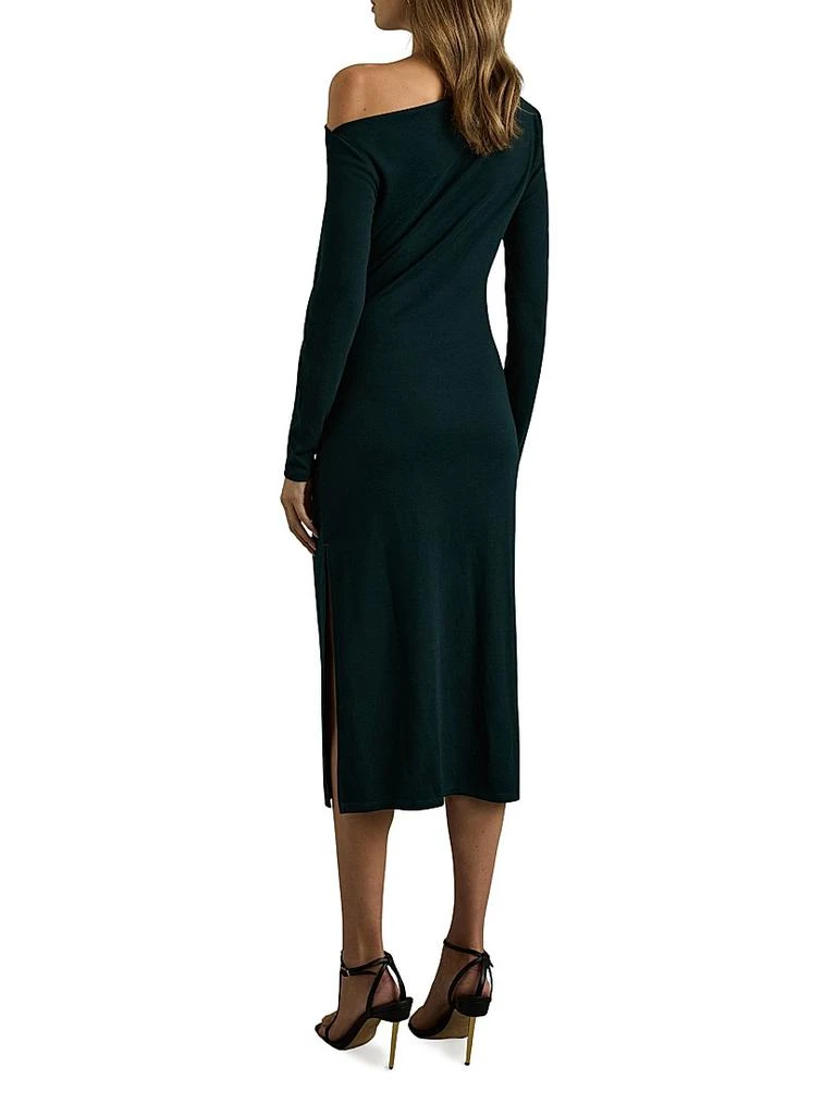 REISS Becky Fitted Jersey Midi-Dress 3