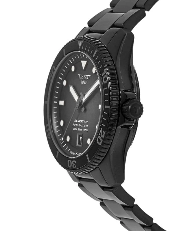 Tissot Tissot Seastar 1000 Powermatic 80 Graded Grey-Black PVD Black Steel Men's Watch T120.807.33.051.00 3