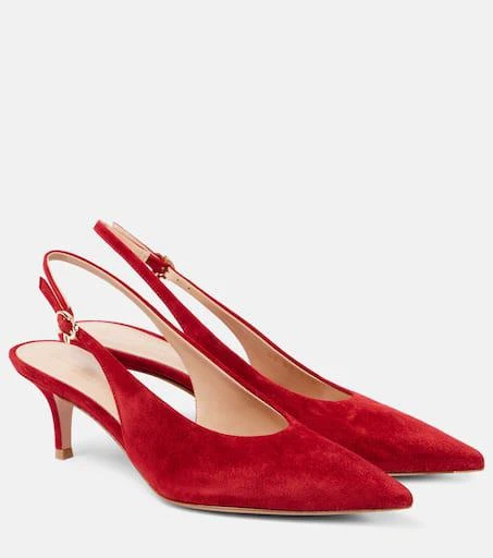 Shop Robbie suede slingback pumps on Sale at BeyondStyle – Get 20