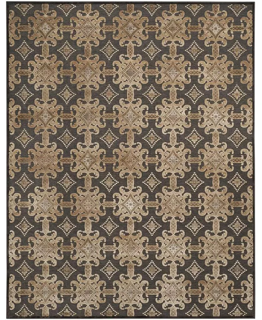 Martha Stewart MSR74303 Onyx 5'1" x 7'6" Area Rug 1