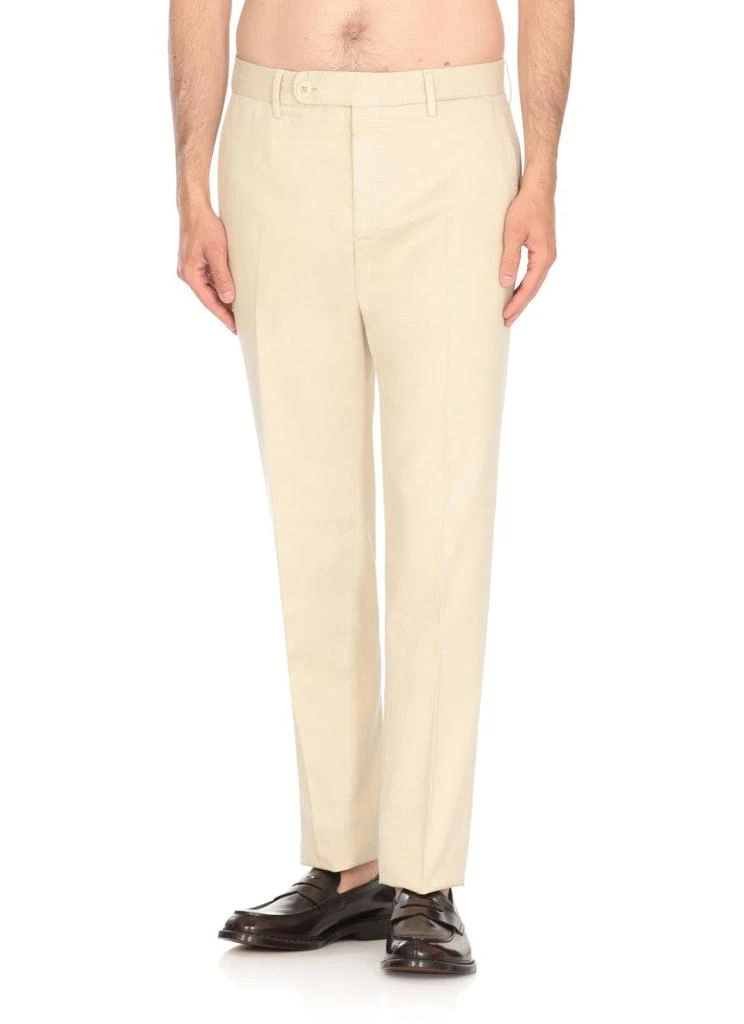 Incotex Ivory Beige Cotton Pants 2