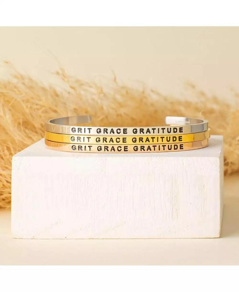 Mantra Empowerment 
Mindfulness Open Cuff Bracelet 2