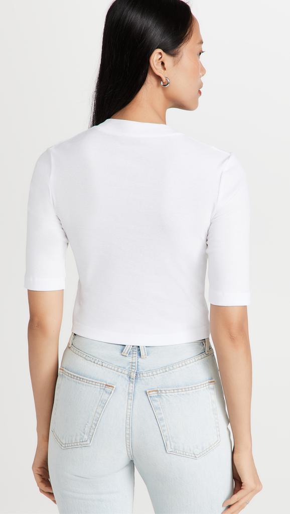 ROSETTA GETTY Cropped Sleeve T-Shirt