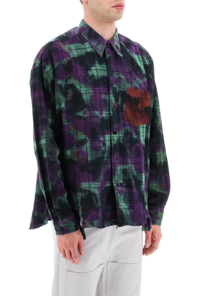 Needles Needles 7 Cuts Wide Uneven Dyed Patchwork Shirt 2