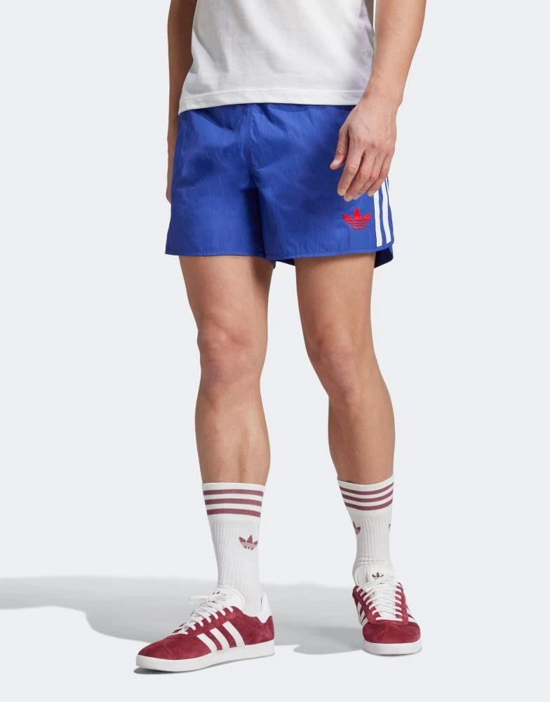 Adidas adidas Originals Jude Bellingham shorts in blue and white 1