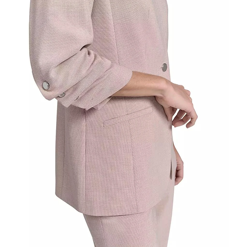 Calvin Klein Petite 3/4-Sleeve One-Button Blazer 3