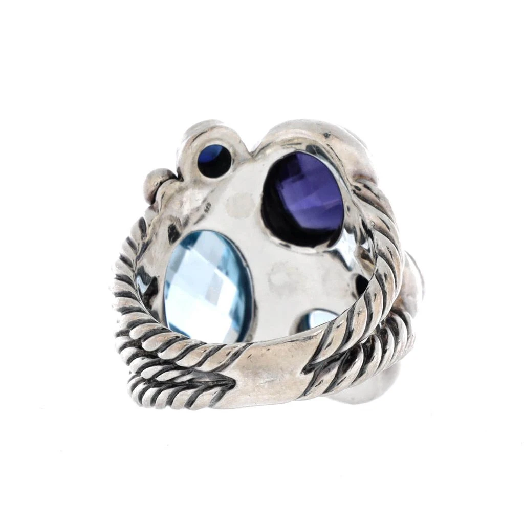David Yurman Multistone Mosaic Ring Sterling Silver with Gemstones and Diamonds 2