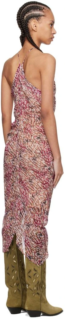 Isabel Marant Beige & Pink Valdi Midi Dress 3