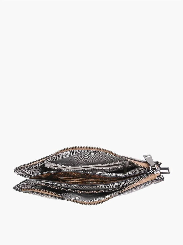 Jen & Co. Women's Mila Monogramable Clutch Crossbody Bag In Tiger Print 2