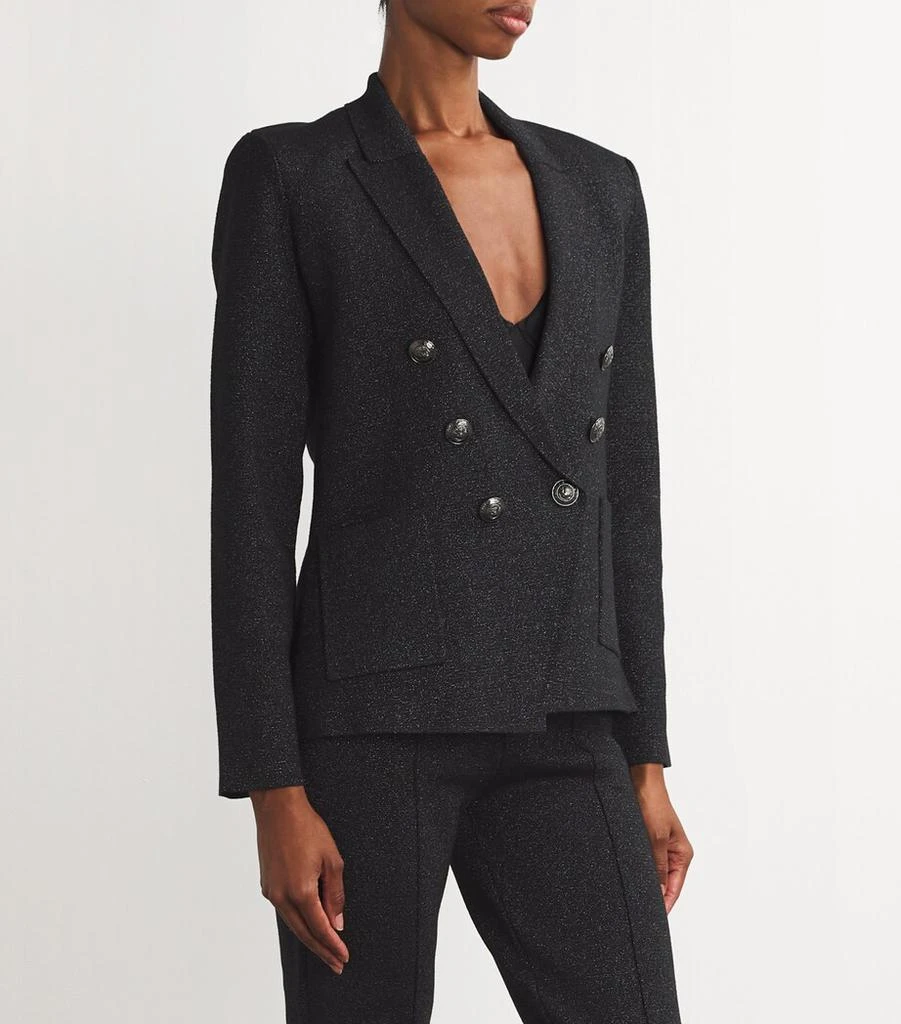 L'Agence Metallic Knit Kenzie Blazer 3