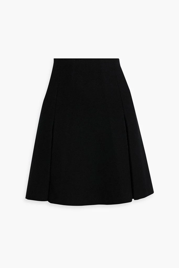CO Pleated wool-crepe mini skirt 1