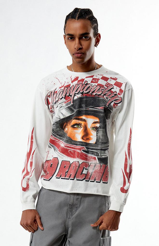 PacSun 99 Racing Cropped Long Sleeve T-Shirt