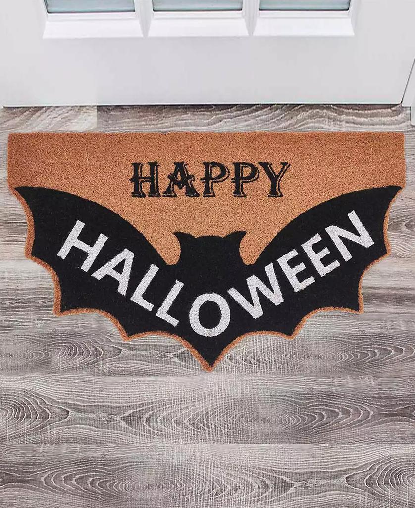 VCNY Home Bat Halloween Outdoor Doormat, 18" x 30"