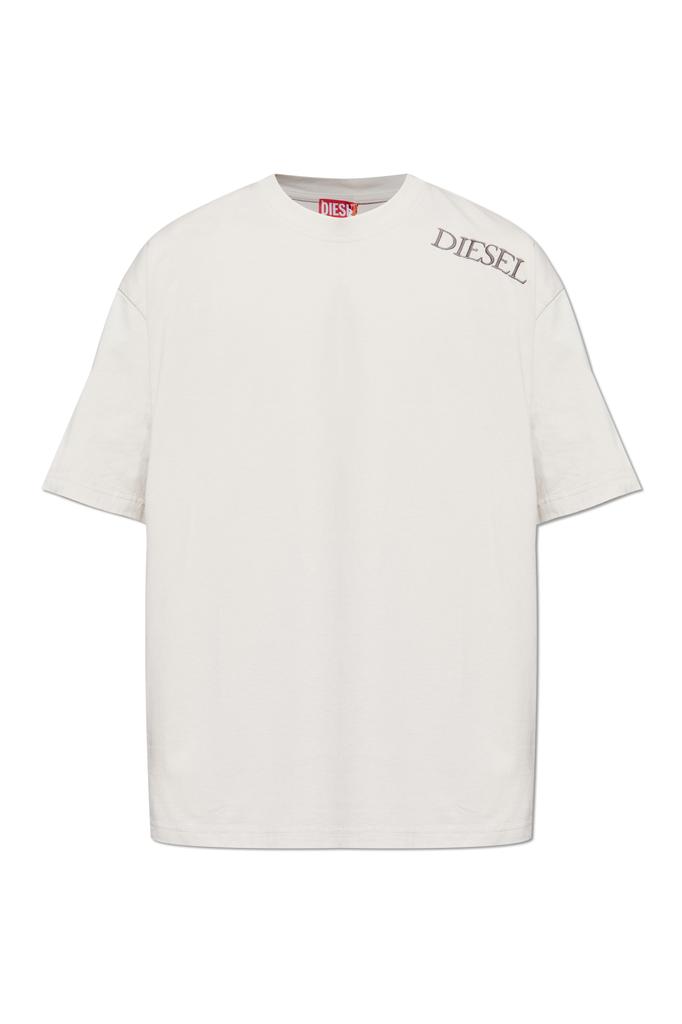 Tシャツ・カットソー Diesel White Cotton T-Miegor-K77 T-Shirt Men's T-shirt in mercerised cotton | White | Diesel