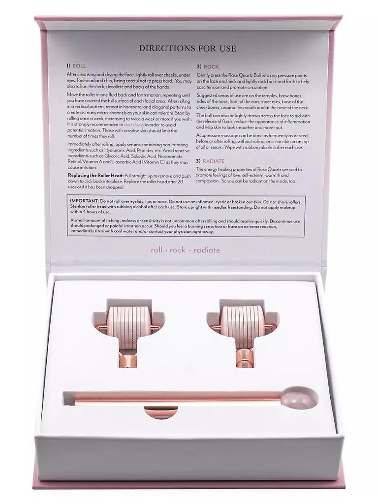 Jenny Patinkin Rose On Rose 3-Piece Derma Roller Set 2