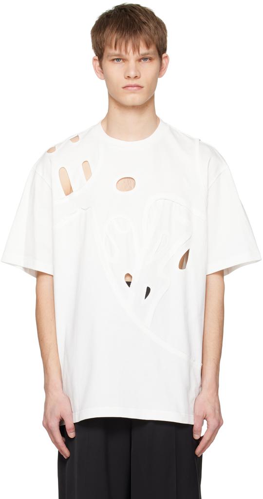 【関税込み】Feng Chen Wang レッド Double Neck Tシャツ Feng Chen Wang Red Double Neck T-Shirt - T-Shirts - BeyondStyle