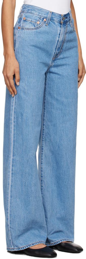 Levi's Blue Ribcage Wide Leg Jeans