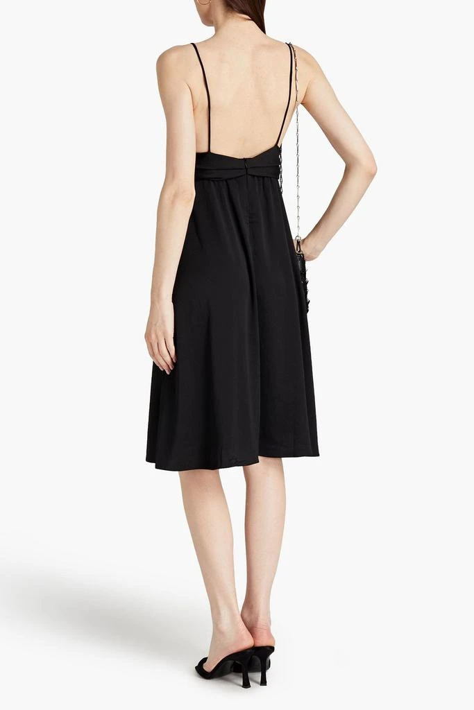 BA&SH Dixie gathered satin-crepe dress 3