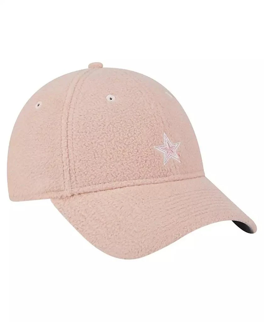 New Era Women's Light Pink Dallas Cowboys Cozy 9FORTY Adjustable Hat 3