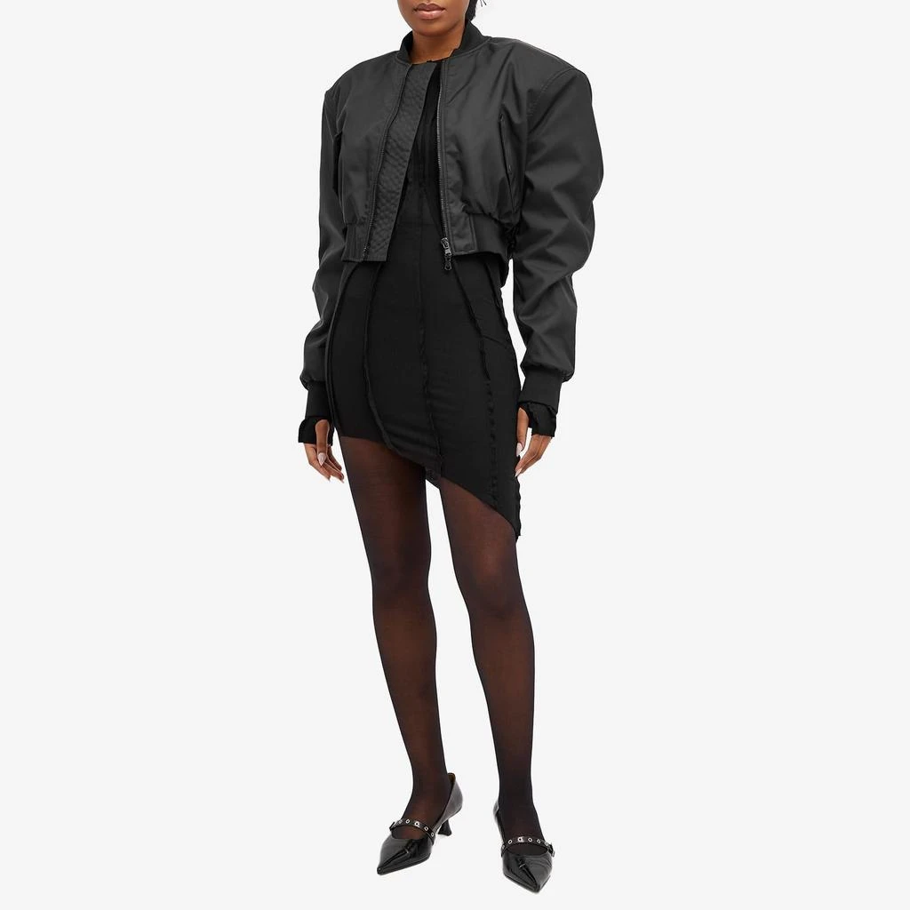 Sami Miro Vintage Sami Miro Vintage Asymmetric Long Sleeve Mini Dress 4