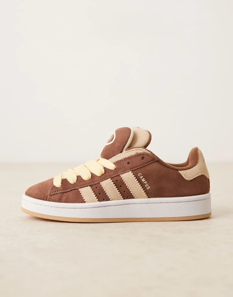 Shop adidas Originals Campus 00's double trainers in brown and cream on  Sale at BeyondStyle  Get 10% Off adidas Originals Campus 00's double  trainers in brown and cream with Limited-Time Flash