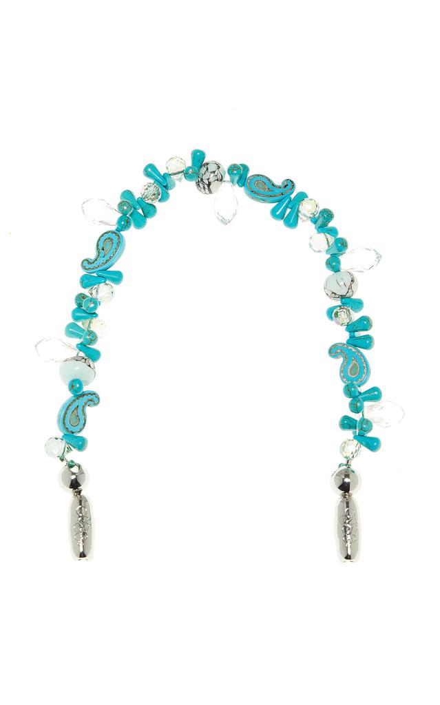 Ossa Ossa Crystal Paisley Phone Strap Wristlet - Moda Operandi