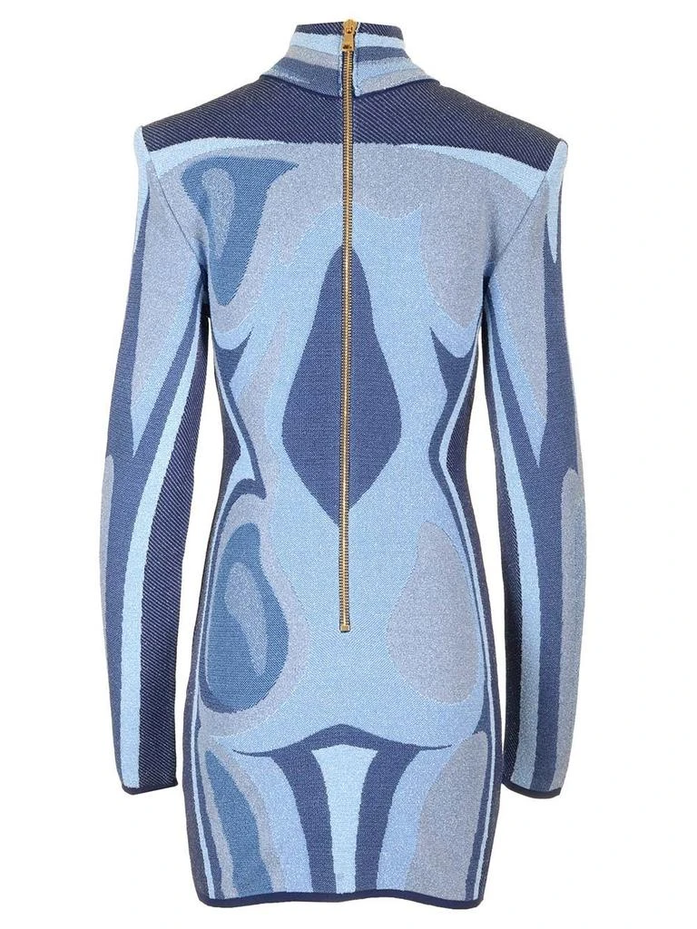 balmain blue body dress 1959 Pierre Balmain Paris Navy Lace Illusion Strapless Cocktail Dress  Ensemble