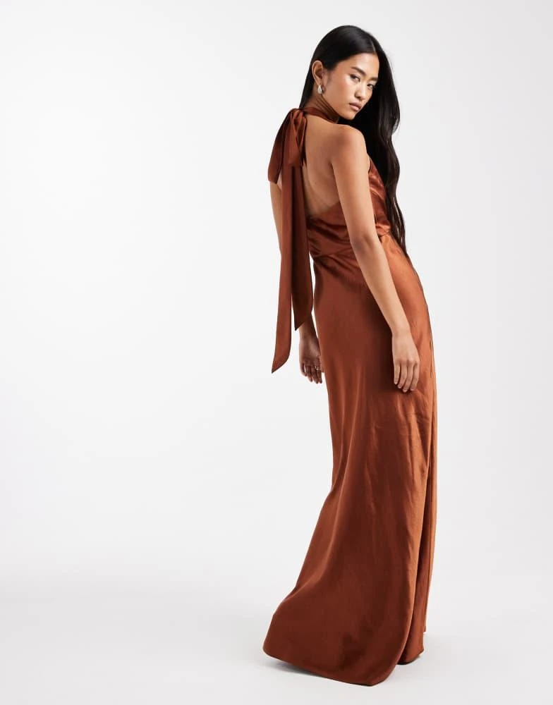 Six Stories Bridesmaid twist front satin maxi dress in rust On Sale Now with Up to 65% Off | Discover Exclusive Deals & Savings at BeyondStyle Authentic Six Stories Home|women Six Stories Bridesmaid twist front satin maxi dress in rust On Sale Now with Up to 65% Off | Discover Exclusive Deals & Savings at BeyondStyle Authentic Six Stories Home|women