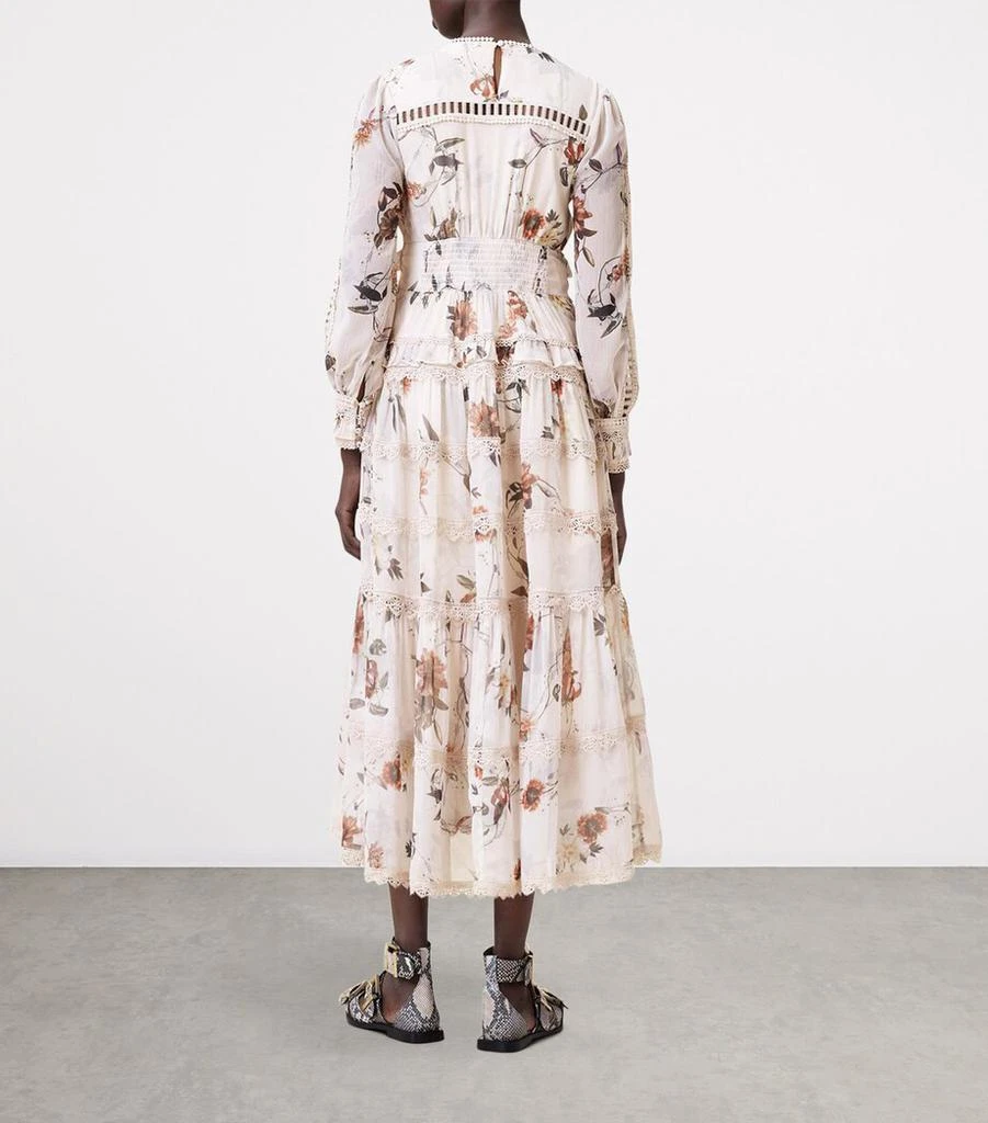 ALL SAINTS Floral Zora Midi Dress 3