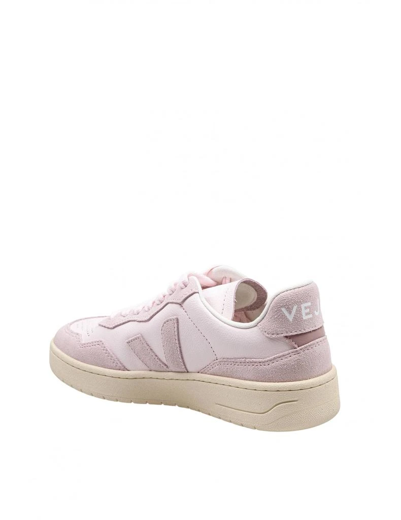 Veja V-90 Sneakers In Leather And Suede Color Petal 3