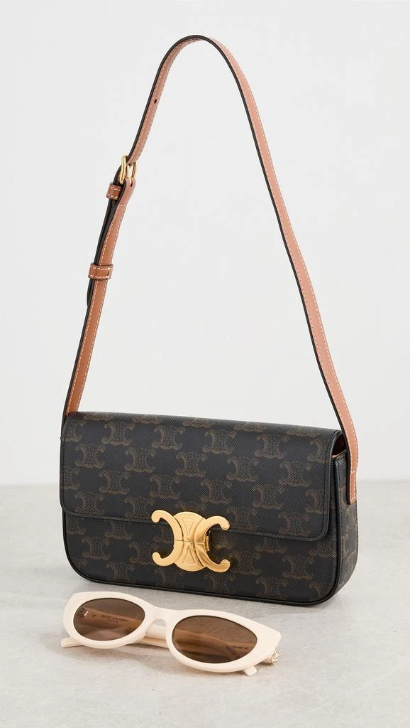 Shopbop Archive Celine Claude Shoulder Bag, Triomphe Canvas 2