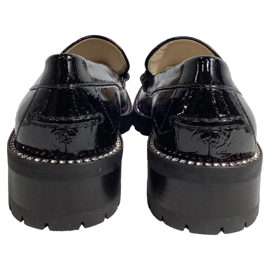 Jimmy Choo Deanna Crystal-Embellished Loafers in Black Patent Leather 3