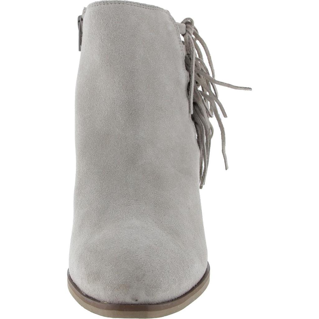 Crevo Womens Zipper Leather Ankle Boots