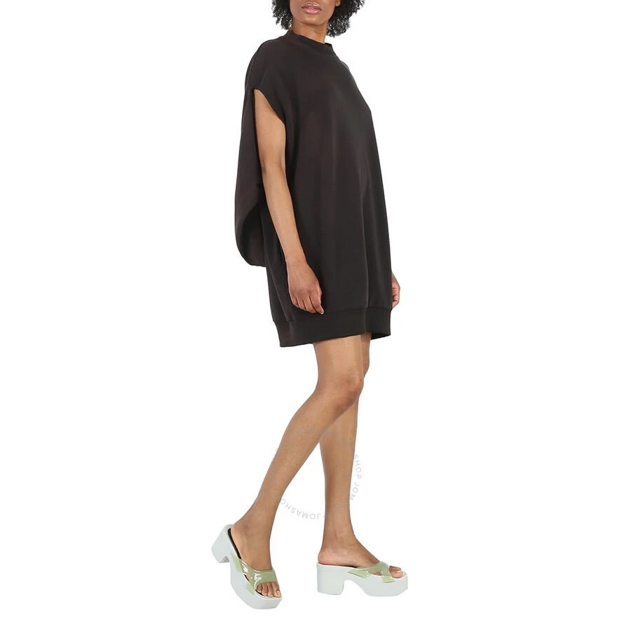 MM6 Ladies Black Cut-Out Sleeve Sweatshirt Dress 3