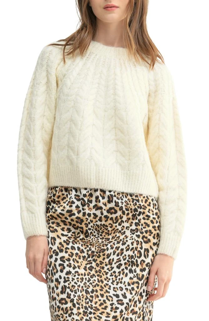 ALL IN FAVOR Boxy Cozy Cable Sweater 1