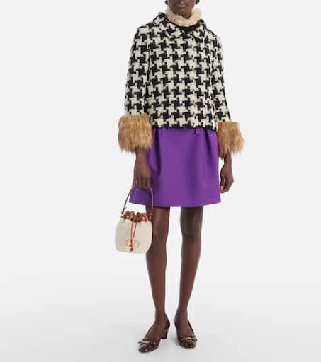 Valentino VLogo Signature shearling bucket bag 5