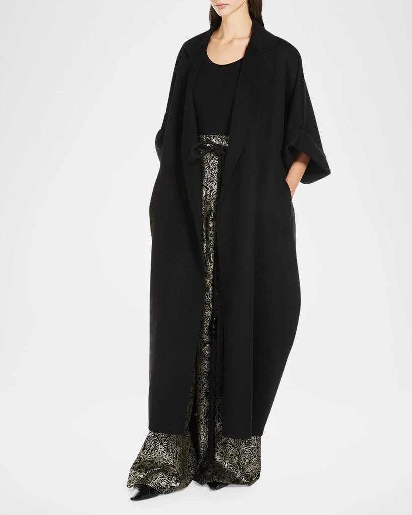 Max Mara Gitano 3/4-Sleeve Oversized Wool Coat 2