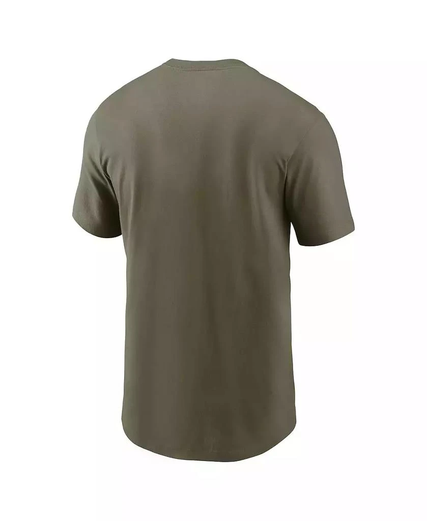Jordan Men's Olive North Carolina Tar Heels 2024 Military Appreciation Tonal Logo Performance T-Shirt 3