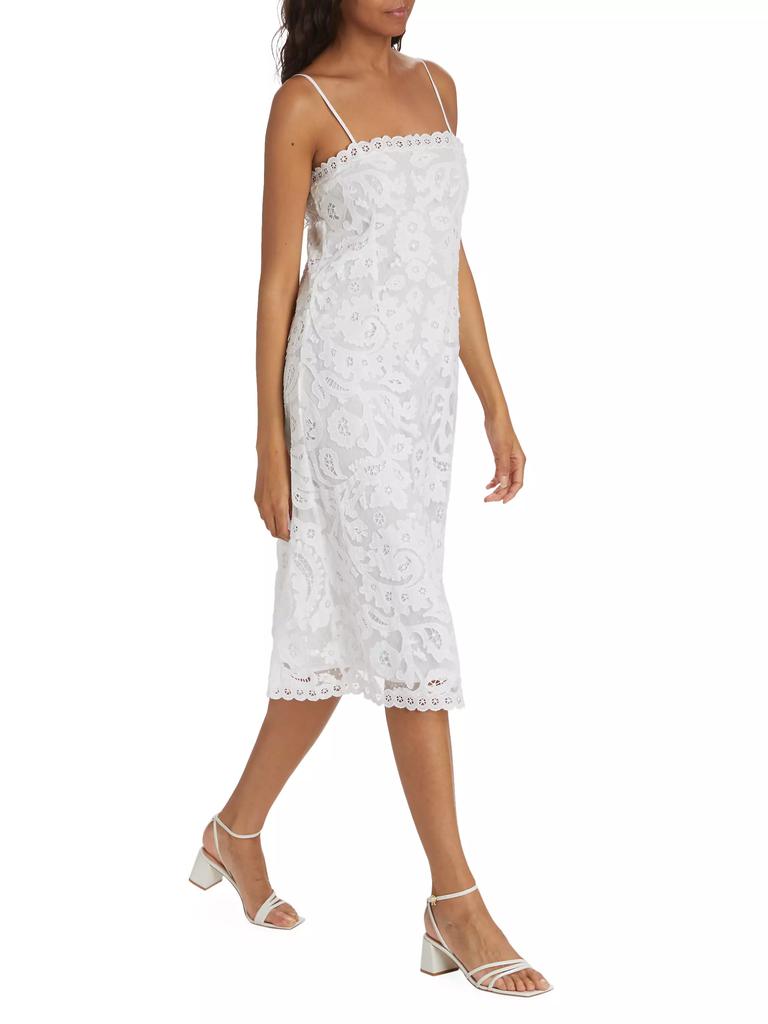 Sea Lovina Embroidered Cotton Midi-Dress