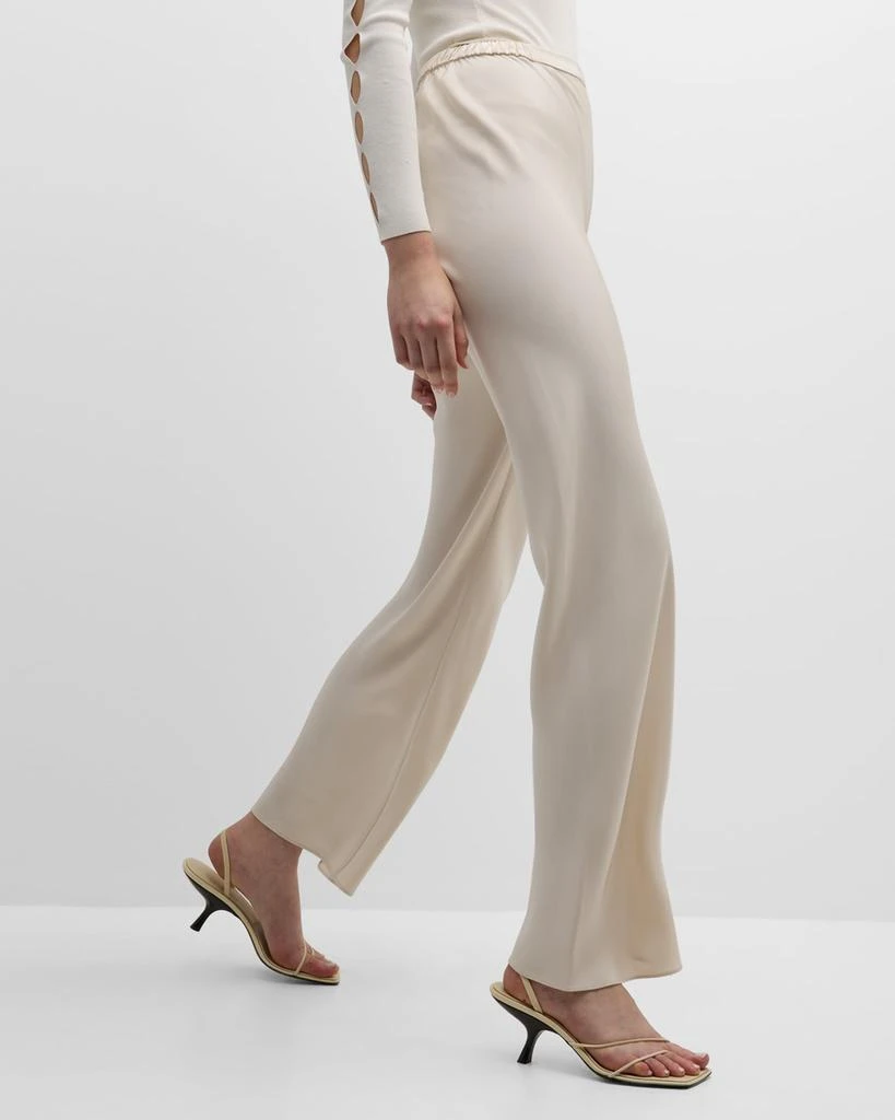 TSE Cashmere High-Rise Straight-Leg Silk Pants 7