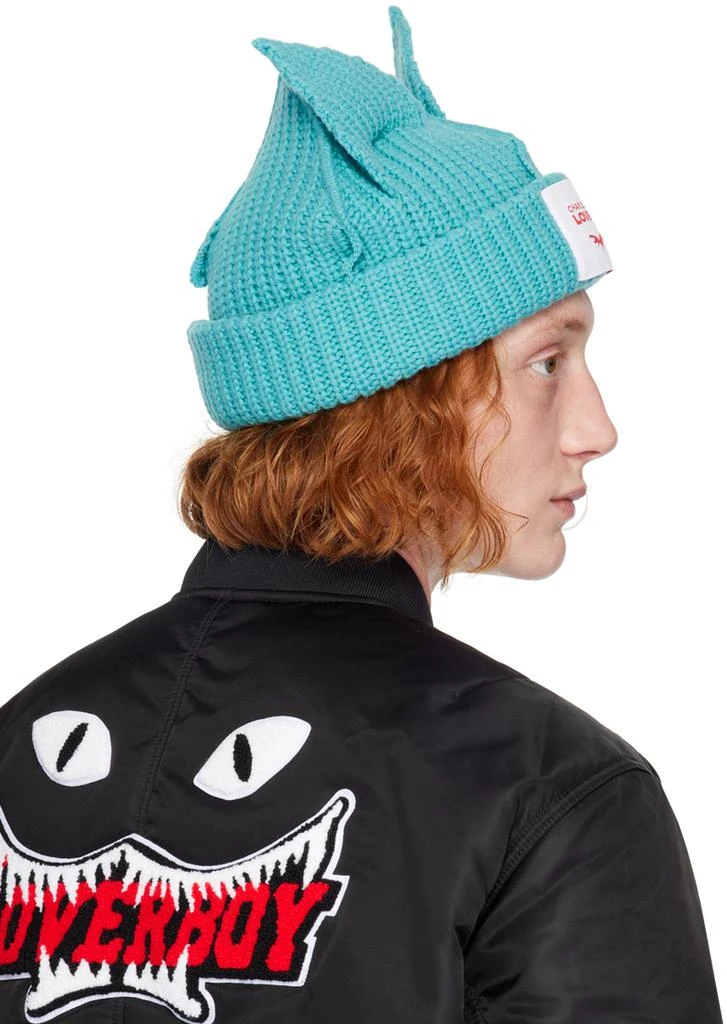 Charles Jeffrey Loverboy Blue Chunky Ears Beanie 3