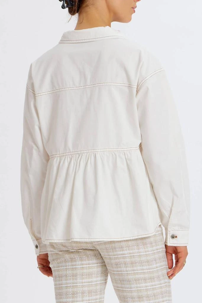 Something Navy Something Navy - Chambray Peplum Shirt 2