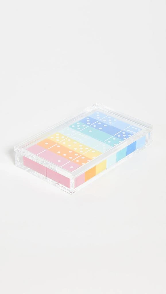 Tizo Design Tizo Lucite Multi Color Domino Set 3