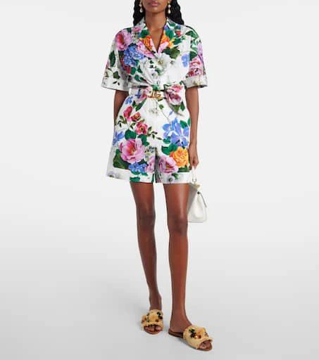 Dolce
Gabbana Embellished raffia-effect slides 3