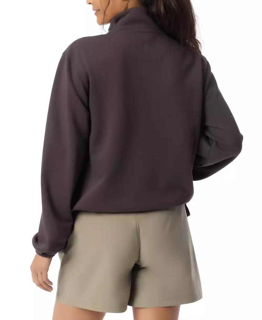 BASS OUTDOOR Women's Summit Popover Ribbed Collar T-Shirt