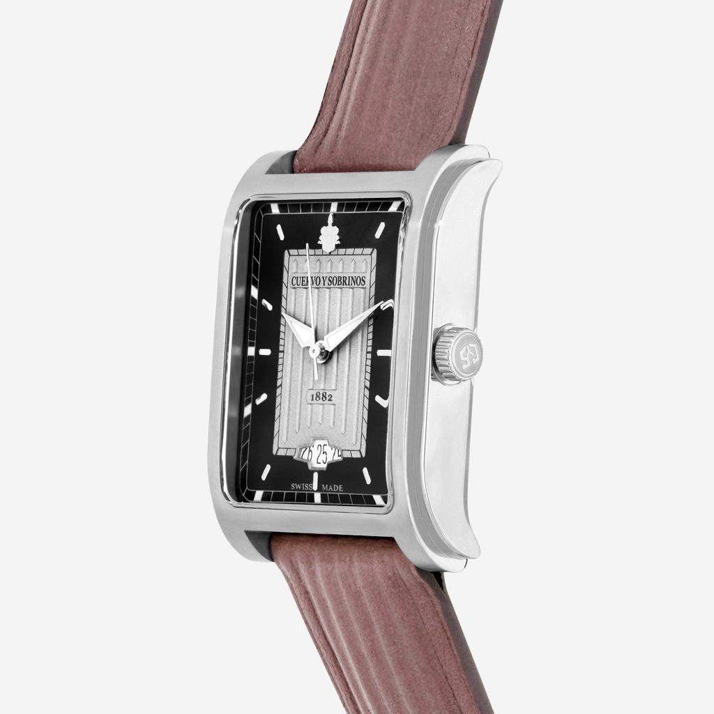CUERVO Y SOBRINOS Cuervo Y Sobrinos Prominente Clasico Stainless Steel 32 x 43mm Automatic Unisex Watch 1015.1GN